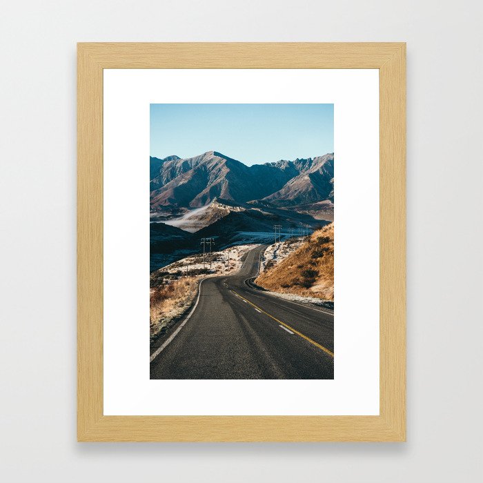 Road Through Arthur's Pass Framed Art Print