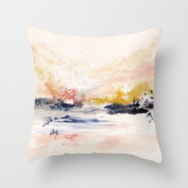 Fall Abstract Throw Pillow