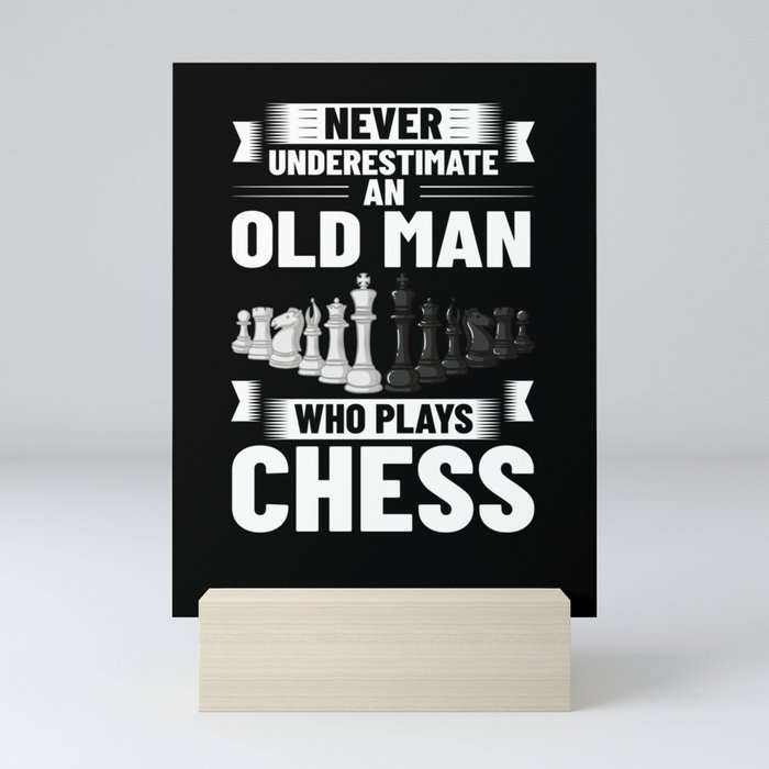 Chess Board Player Opening Game Beginner Mini Art Print