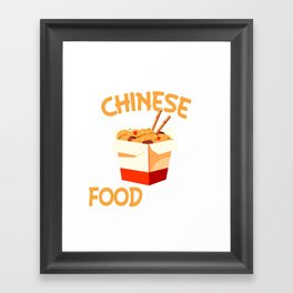 Professional Chinese Food Eater Framed Art Print
