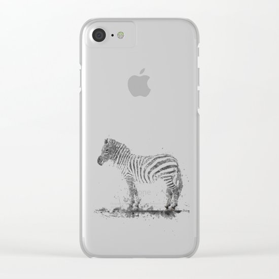 Zebra Clear iPhone Case