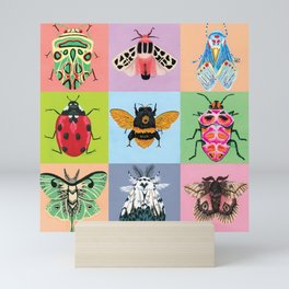 Tiled Bug Print Mini Art Print