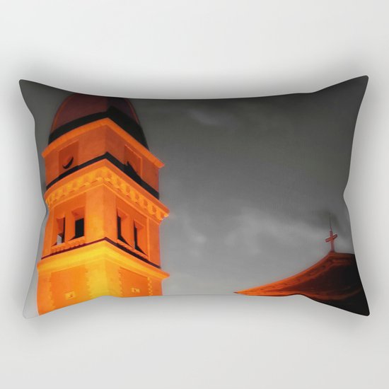 Church Tower Rectangular Pillow