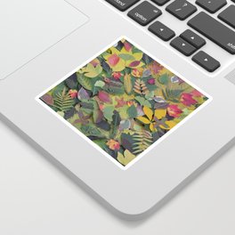 Leaf collage 1 Sticker