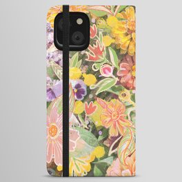 Rainbow Garden iPhone Wallet Case