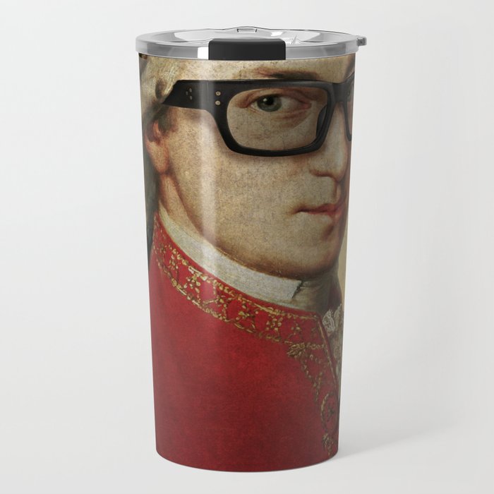 Hipster Mozart Travel Mug