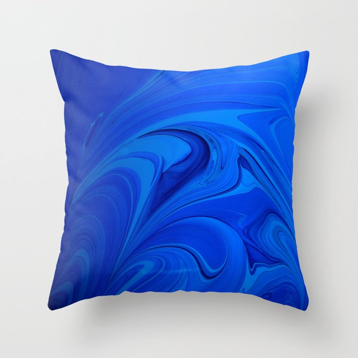 Blue Throw Pillow
