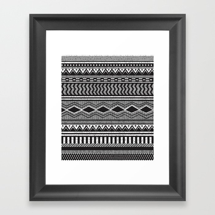 Ethnic Black Framed Art Print