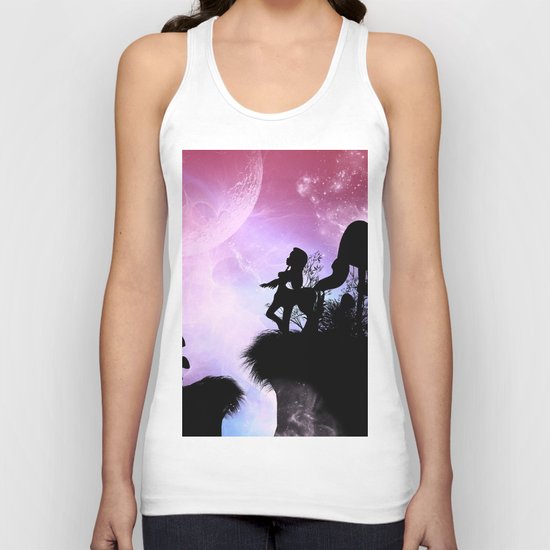 Cute centaurs silhouette Unisex Tank Top