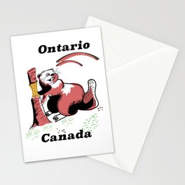 Ontario Canada Tourism poster Stationery Card