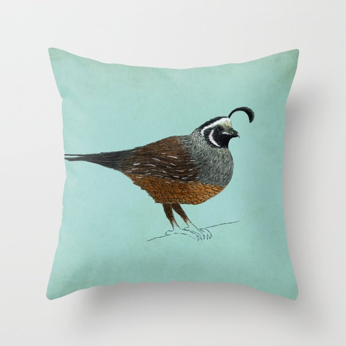 Quail Throw Pillow