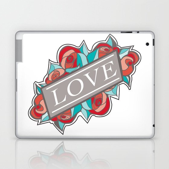 Love & Roses Laptop & iPad Skin