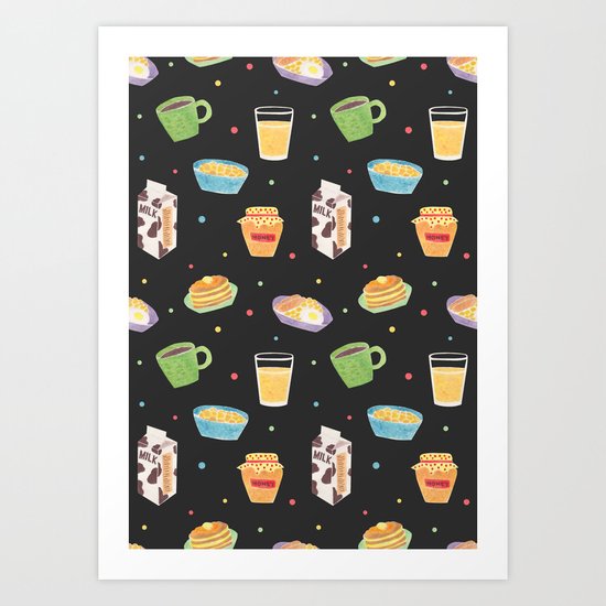 Yummy Breakfast Art Print