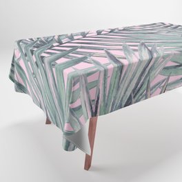 Pink Palm Tablecloth