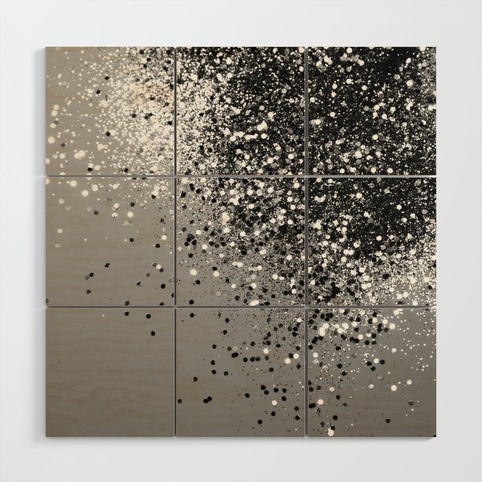 Sparkling Silver Gray Lady Glitter 1 Shiny Decor Art Society6