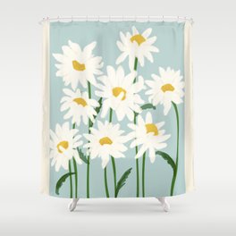 Flower Market - Oxeye daisies Shower Curtain