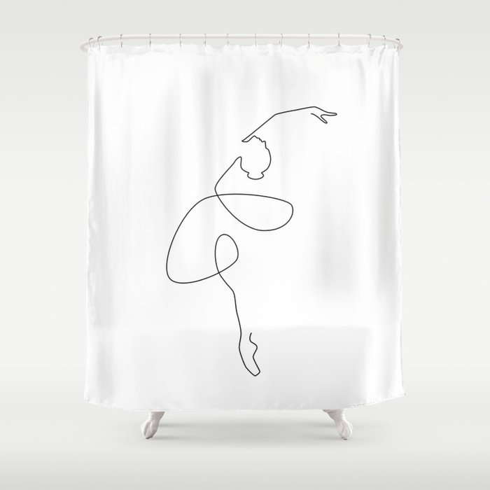 Fine Ballerina Shower Curtain