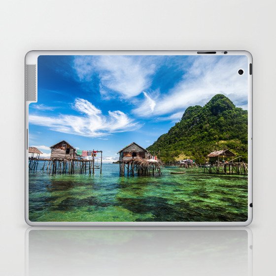 Bajau Laut Stilt Village Laptop & iPad Skin