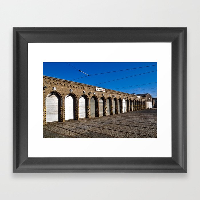 Old tram depot of Berlin Framed Art Print