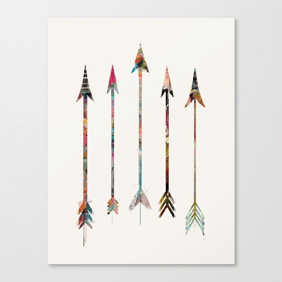 5 Arrows Canvas Print