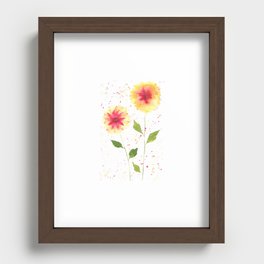 Flower burst Recessed Framed Print