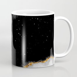 100 Starry Nebulas in Space Black and White 036 (Portrait) Coffee Mug