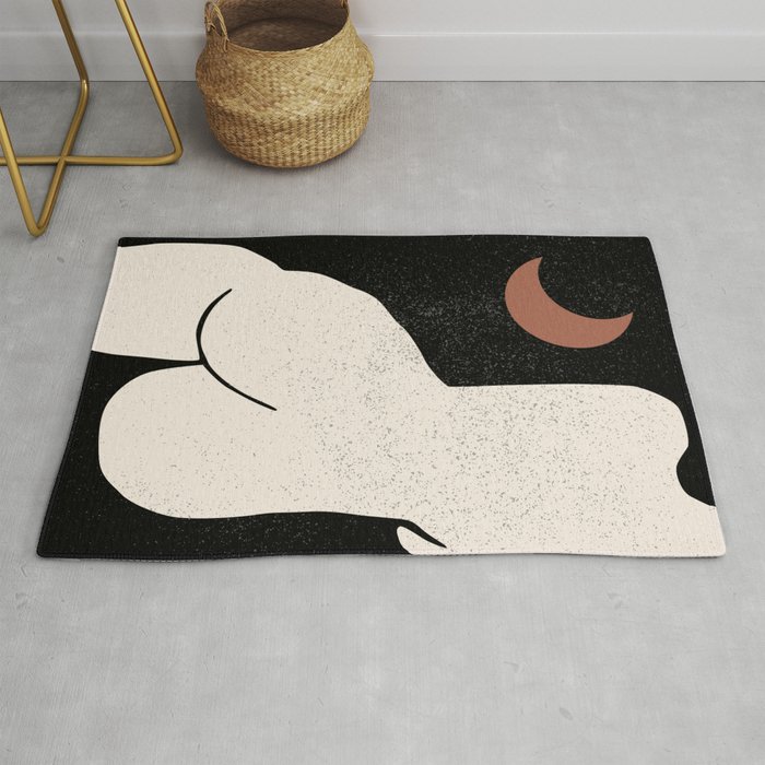 Abstract Female Nude Body Rug