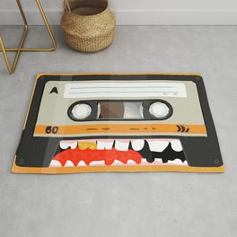 The cassette tape golden tooth Area & Throw Rug
