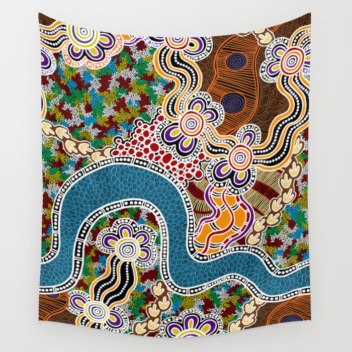 Authentic Aboriginal Art Wall Tapestry