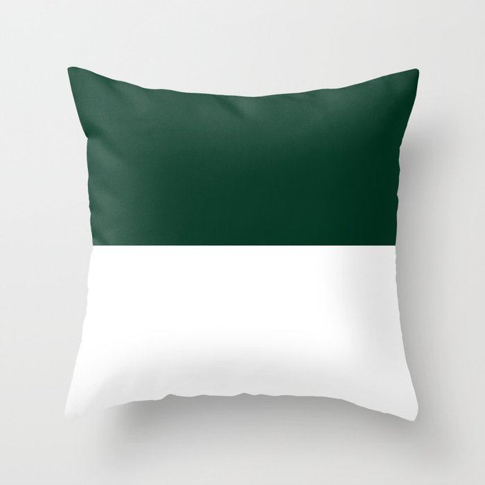 Deep green throw best sale pillows