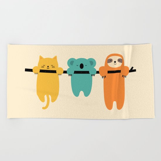 Hang In There Beach Towel