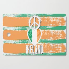 Peace, Love, Ireland Cutting Board