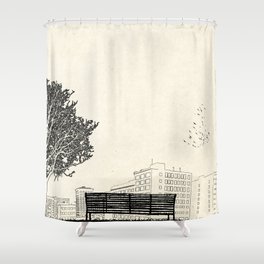 Tom's Favourite Spot — Angels Knoll Park, LA — (500) Days of Summer Shower Curtain