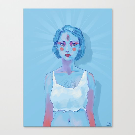 Opened third eye 3 Canvas Print