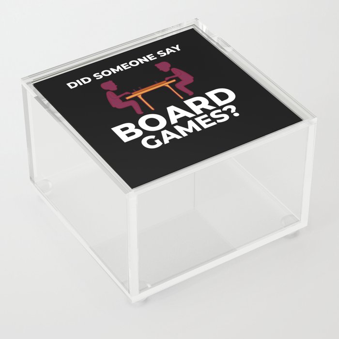 Board Game Tabletop Gamer Family Table Meeple Acrylic Box