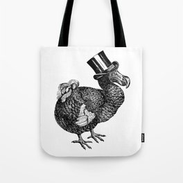 Mr Dodo | Dodo Bird | Extinct Birds | Black and White | Tote Bag