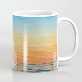 Acrylic Sunset on Ocean Coffee Mug