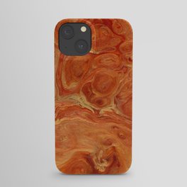 Burnt Orange Fire Lava Flow iPhone Case