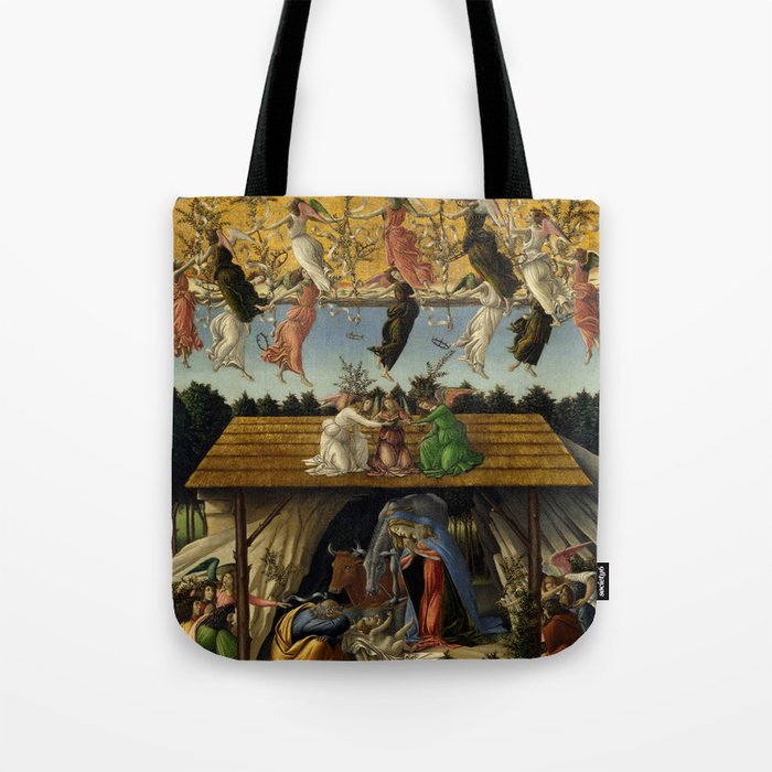 Sandro Botticelli "The Mystical Nativity" Tote Bag