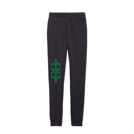 Ship Wheel (Olive & White) Kids Joggers