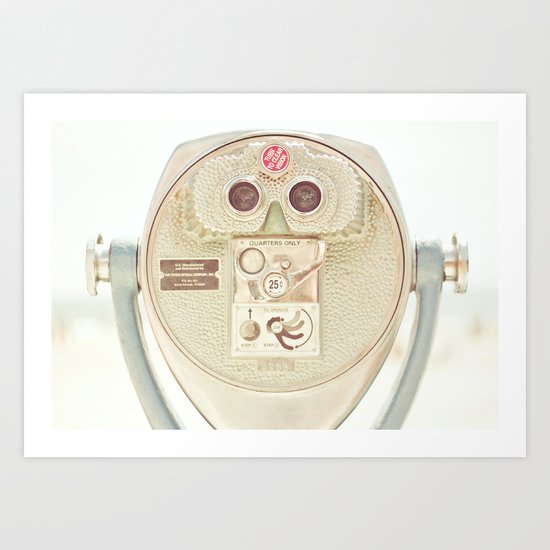 Beach Binoculars Art Print