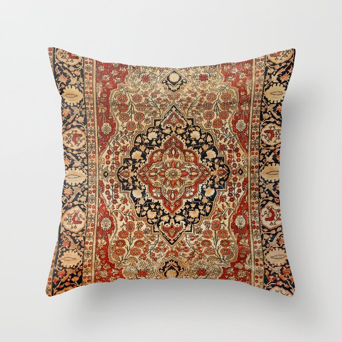Persian Kashan Throw Pillow