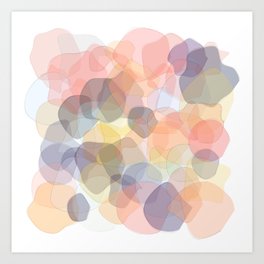 Colorful Abstract Blobs Art Print