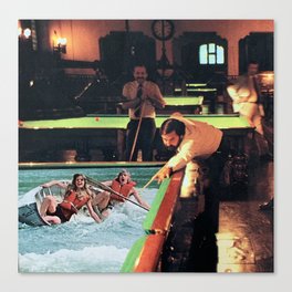 Pool Accident Canvas Print