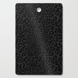 Goth Black Leopard Animal Print Cutting Board