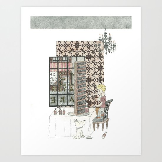 13 Layer Cake Art Print
