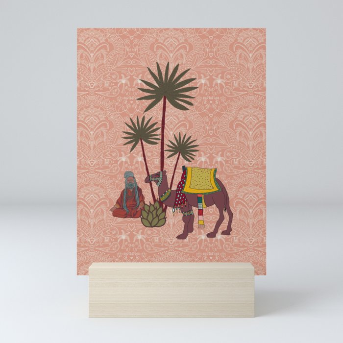 INDIA VIBES CAMEL Mini Art Print