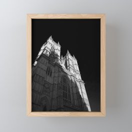 Westminster Abbey Inverted Black-and-White Framed Mini Art Print