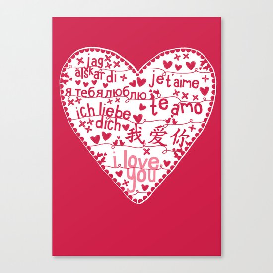 Te Amo Canvas Print