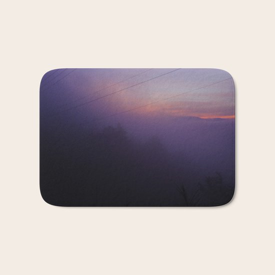 PURPLE FOG Bath Mat